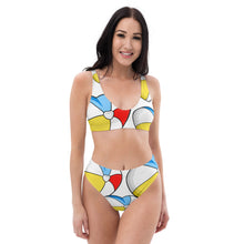 Load image into Gallery viewer, Life's a Beach high-waisted bikini